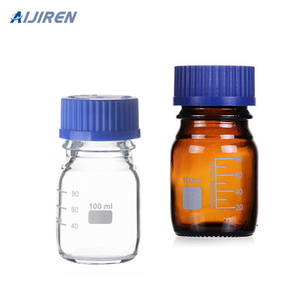 Reagent Bottle, 500ml - Transparent with Blue Screw Cap - Eisco Labs